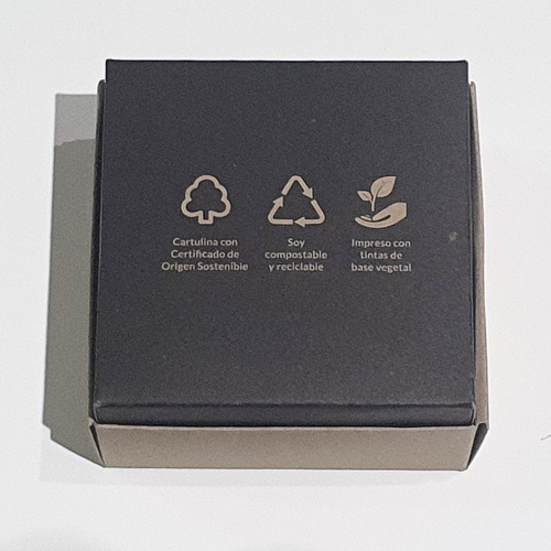 25 Cajas Estuches Bijouterie Compostable (bt) 8,5x8,5x4,5 Cm