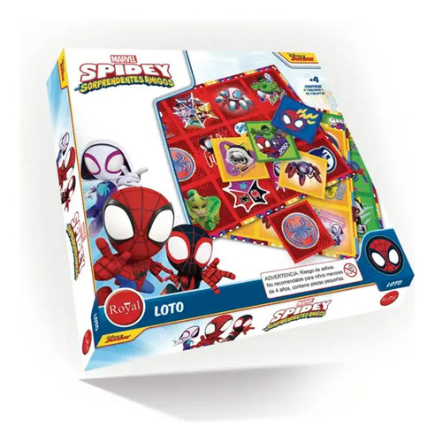 Juego Loto Spidey Marvel Superheroes Royal +4 Febo 