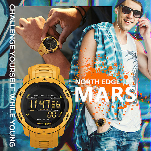 Reloj Digital, Reloj Militar, Reloj Impermeable Con Alarma Y