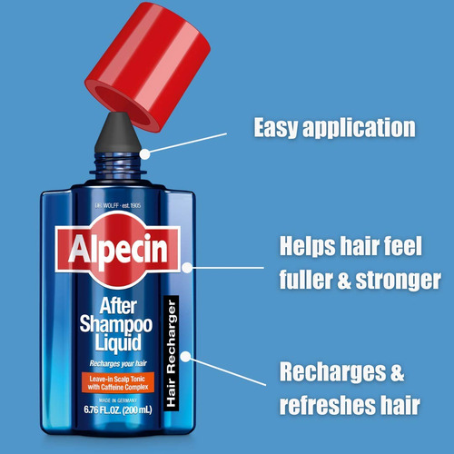 Scalp Tonic Alpecin After Shampoo Com Cafeína Líquida 200ml