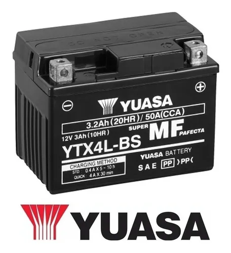 Bateria Yuasa Ytx4l-bs Hero Eco Deluxe