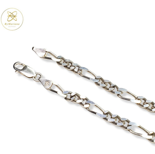 Pulsera Plata Figaro Pesada