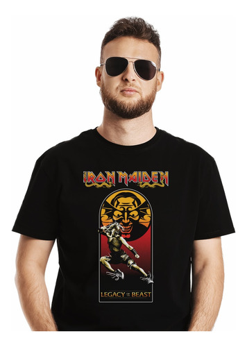 Polera Iron Maiden Mortal Kombat Metal Impresión Directa