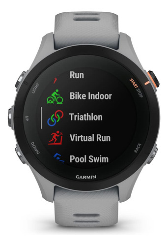 Reloj Inteligente Gps Garmin Forerunner 255s Gris Claro Con
