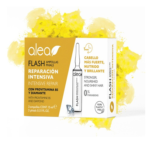 Alea Flash Reparación Intensiva Con 3 Ampolletas 15ml C/u