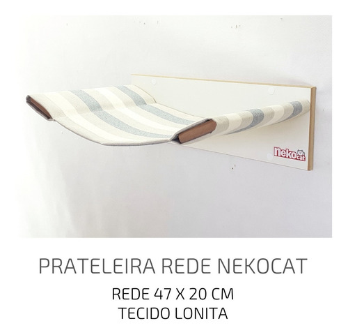 Imagem 2 de 5 de Prateleira Cama Rede Suspensa Para Gatos Nekocat