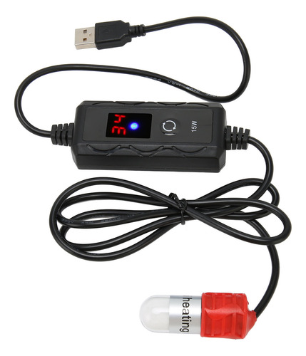 Mini Pecera Betta Heater, Ajustable, 15 W, Pequeño Acuario