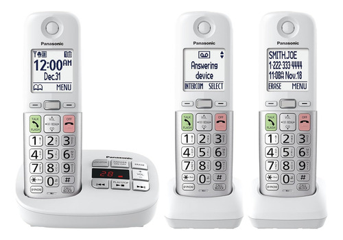 Teléfono Inalámbrico Panasonic De 3 Unidades