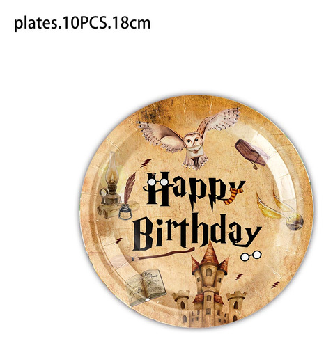 50pcs Harry Potter Fiesta De Cumpleaños Vajilla Desechable