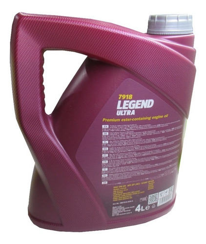 Imagen 2 de 6 de Aceite Mannol Legend Ultra 0w20 4 Lts Sintético Aleman