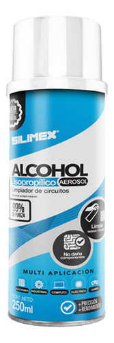 Alcohol Isopropílico 250ml En Aerosol Silimex Slxlmp520