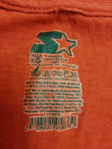 Camiseta Starter Roja Hombre.Id. M-trs-2 (Usado)