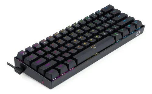 Teclado Gamer Mecanico Dragonborn K630 60% Red Rgb Español
