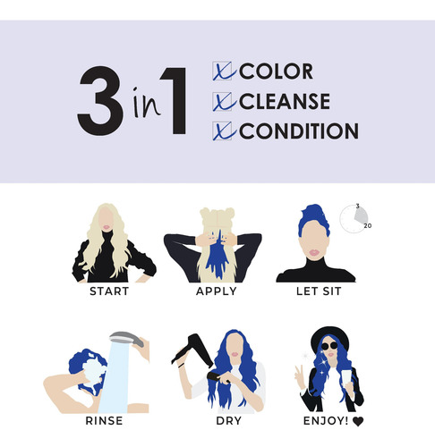 Tinte Para El Cabello Keracolor Clenditioner Hot Pink 350 Ml
