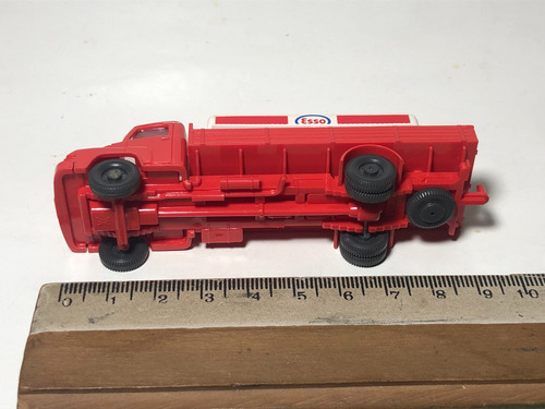 Camión M.a.n. Combustible Esso Escala 1:87 H0 Wiking Germany Rojo (Usado)