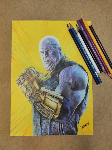 Imagem 1 de 5 de Desenho Realista Colorido A Mao Livre - Sob Encomenda