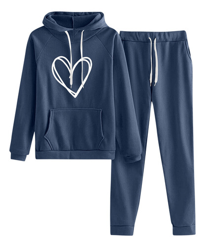 Sudadera De Manga Larga Para Mujer, Conjunto De Pantalones L