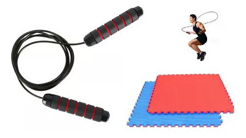 Kit Fit: Cuerda De Saltar + 1 Tatami De 2.5cm Espesor