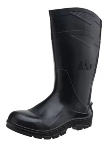 Bota Pvc Marluvas Cano Alto C/ Forro Preta 36