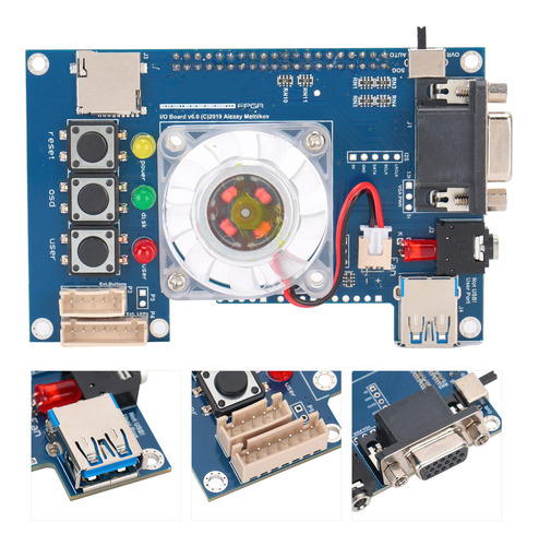 Io Board Analógico Vga Puerto Para Mister Fpga 3.5mm Auricul