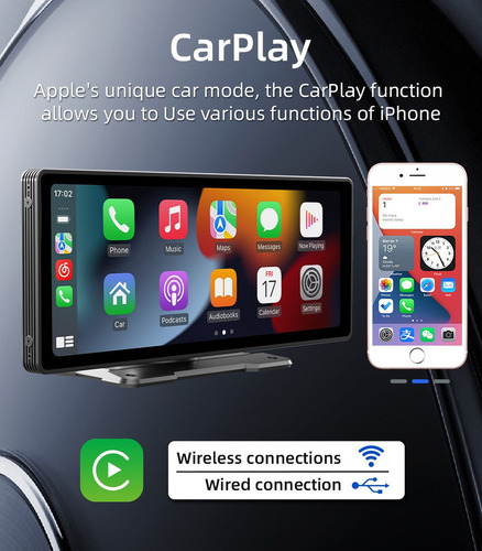 Estéreo Inalámbrico Para Coche Para Apple Carplay Android