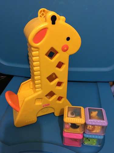 Fisher-price Peek-a-blocks Jirafa Bebés Cubos (Usado)