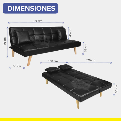 Sofa Cama Resistente Comodo Sillon Sala Sofacama Uso Rudo