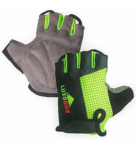 Guantes De Bicicleta (verde - El Dedo Medio, X-large).