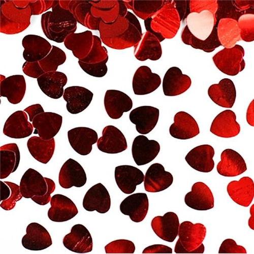 Confetti Corazon Rojo San Valentin 50gr Enamorados Cotillon