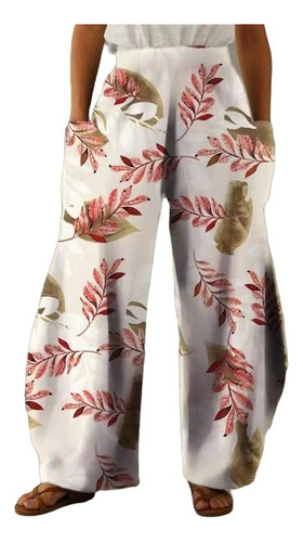 Pantalones Palazzo De Pierna Ancha Estampados Para Mujer 2