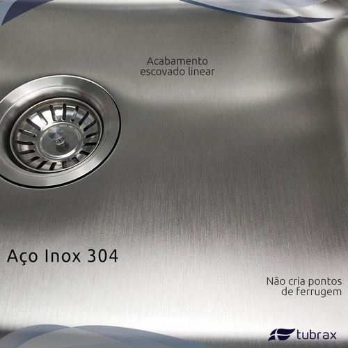 Cuba Pia Cozinha Gourmet Luxo Aço Inox 304 Com Acessórios