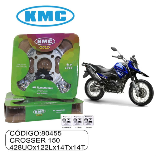 Kit Relação Kmc Transmissão Crosser 150 Com Retentor 15 A 21