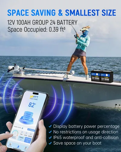 Batería De Litio 12 V 100 Ah Con Bluetooth Y Smart Bms