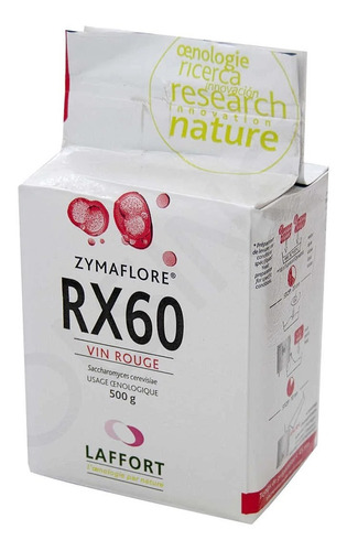 Levadura Zymaflore Rx60 Hacer Vino Tinto Afrutado 10 Kg