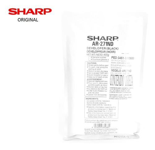 Imagen 2 de 2 de Sharp Revelador Ar271nd / Arm237 257 277 317