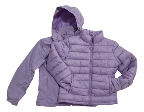 Campera Reversible 2 En 1 De Mujer Impermeable