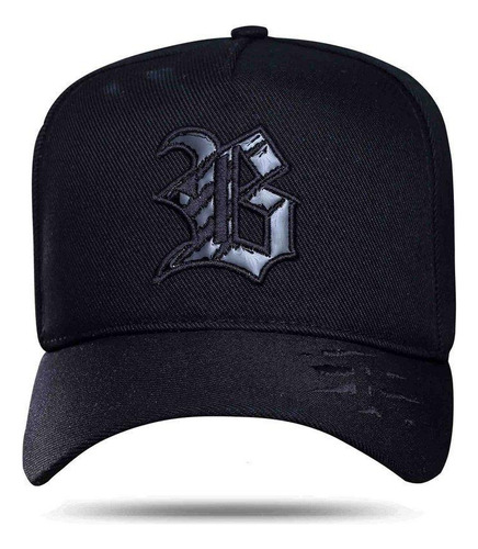 Boné Blck Brasil Snapback Aba Curva Preto Tiger Black Piano