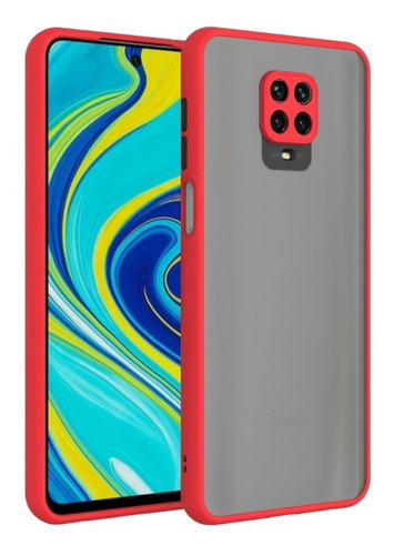 Case Funda Mate Para Xiaomi Redmi Note 9s / 9 Pro - Rojo