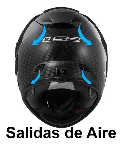 Imagen 7 de 9 de Casco Ls2 Ff 323 Arrow Evo 100% Carbono Brillante + Pinlock