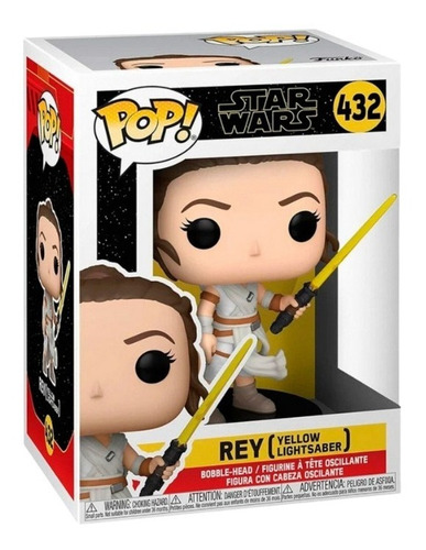 Imagen 2 de 2 de Funko Pop! Star Wars: Rey Con Sable Laser Amarillo