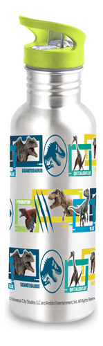 Botella Aluminio 600 Ml Jurassic World