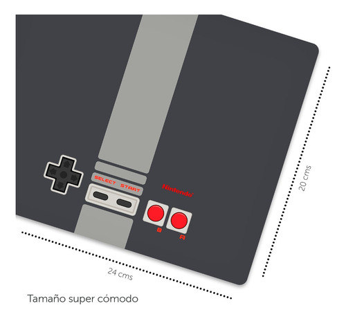 Mouse Pad. Gamer - Oficina. Nes Controller Retro Gaming