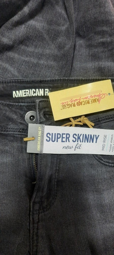 Jeans Ajustable Super Skinny Deslavado American Rag Talla 3