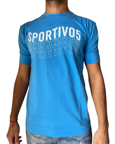 Remera Sicilia Sportivo5 Azul A+ Positivo Refans