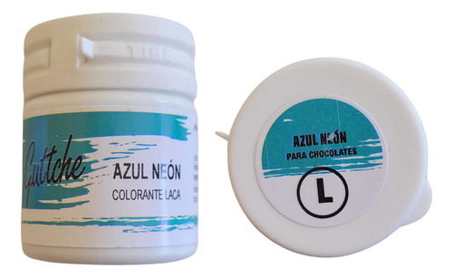 Colorantes Laca Guttche Para Chocolate 15 Gr Azul Neón