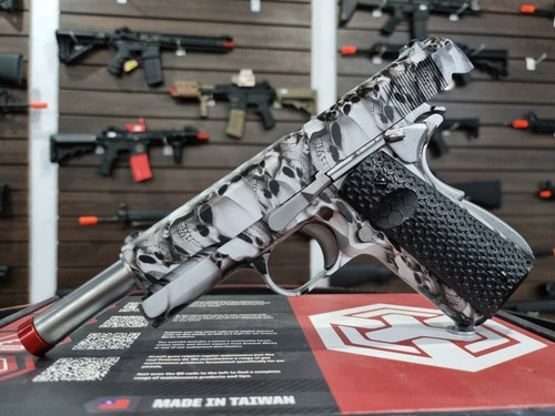 Imagem 5 de 10 de Airsoft Pistola Gbb Armorer Works 1911 Skullcam Ne2101