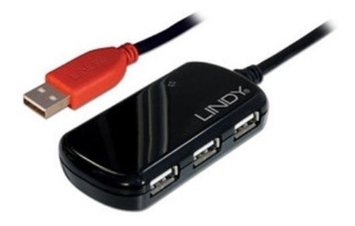 Lindy 12 Meter Usb 2.0 Active Extension Pro 4 Port Hub