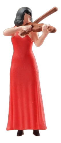 Figuras De Banda A Escala 1/64, Maqueta De Violinista