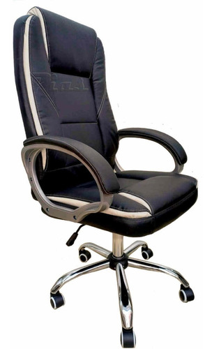 Sillon De Pc Oficina Gerencial Ejecutivo Basculante Cromado!