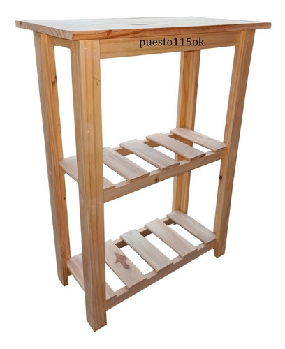 Mesa  Arrime   De  60x30x80 Pino  Natural Oferta  Rustica 